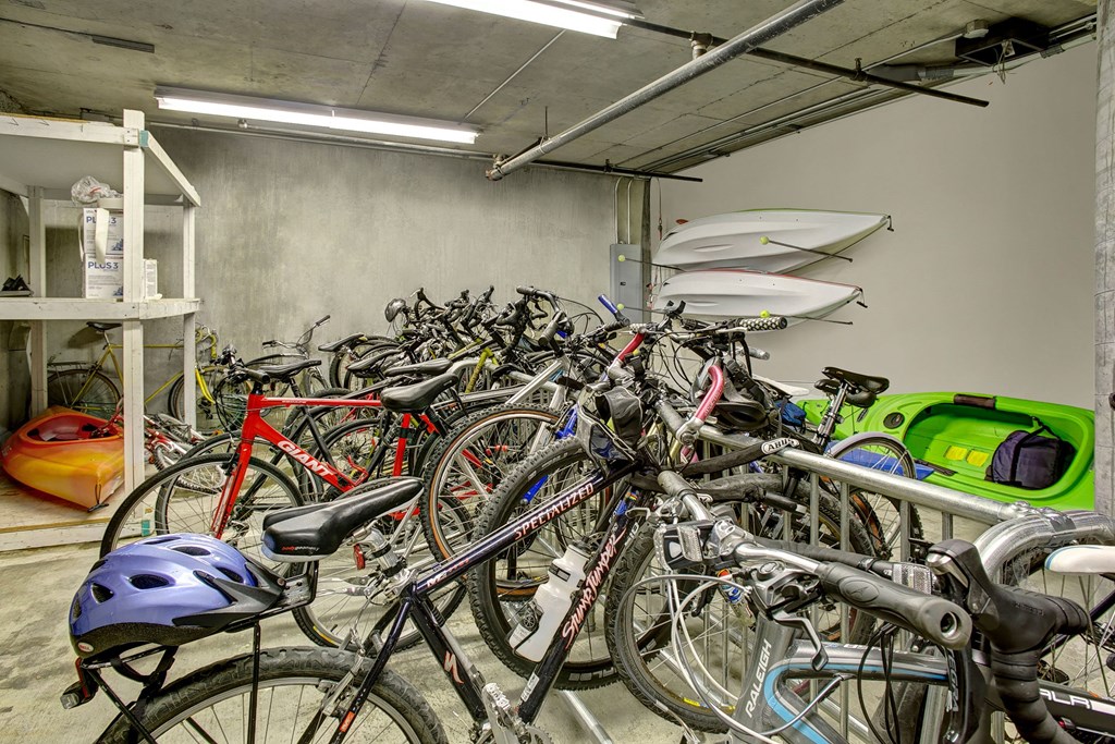 St. James Tower bike storage Apartments in Seattle, WA
