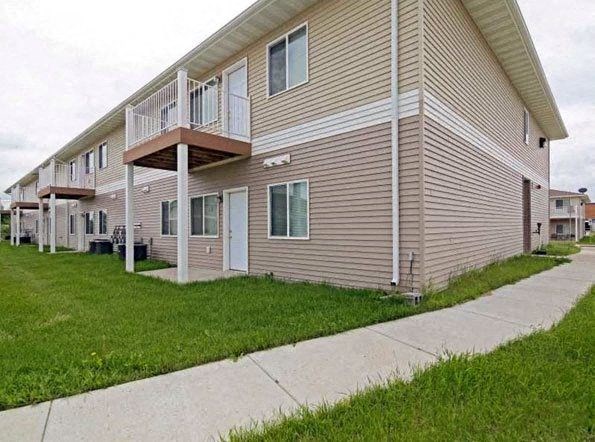 Outside Dakota Apartments. Apartments for rent in Stanley, ND