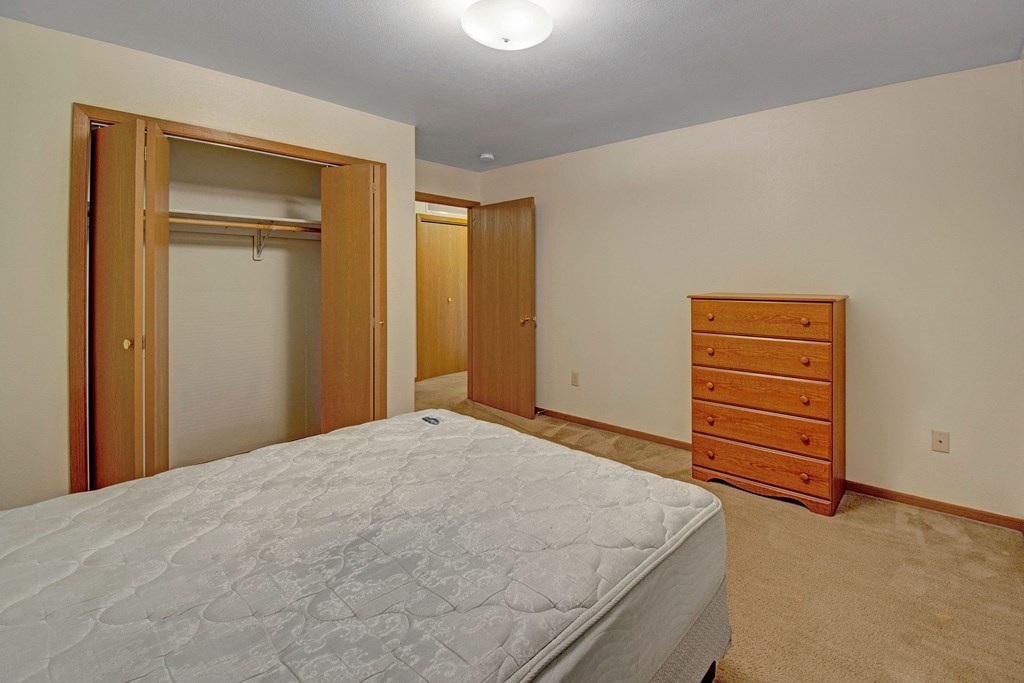 Bedroom at Dakota Apartments. Apartments for rent in Stanley, ND