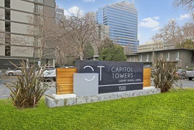 Capitol towers Monument Sign
