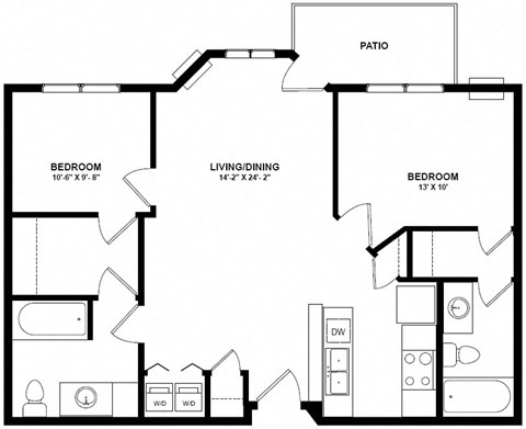 a floor plan of a house