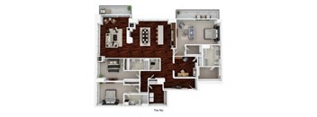 3d furnished floor plan for the meadows