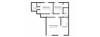 2 Bedroom 2 Bath
