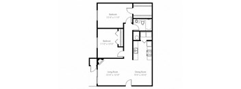 2 Bedroom 1 Bath