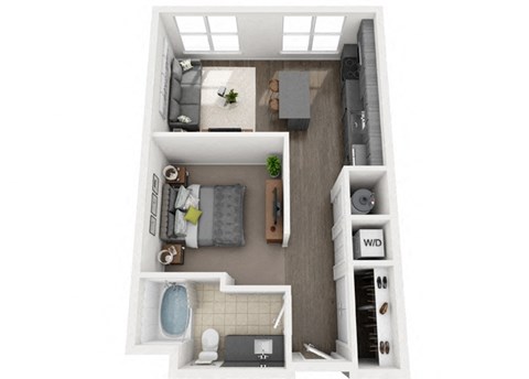 a floor plan image of the aviary in houston, tx