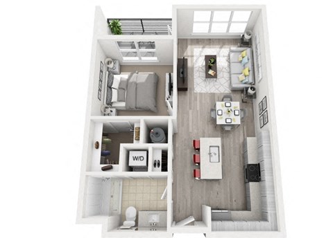 a 1 bedroom floor plan | the ridge at san antonio