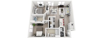 a floor plan image of the aviary in houston, tx