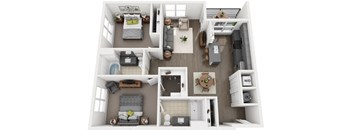 a floor plan image of the southern apartments in murfreesboro, tn