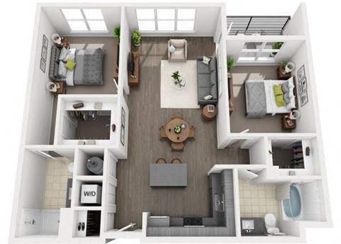 a floor plan image of the avenue at polaris apartments in columbus, oh