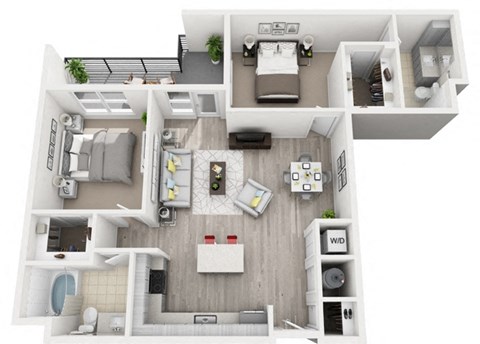 a floor plan image of the aviary in houston, tx
