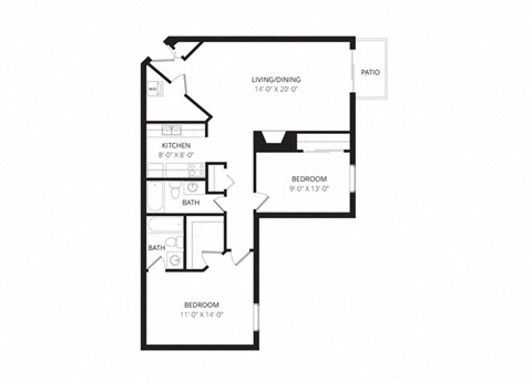 bedroom floor plan | the mansions on the park