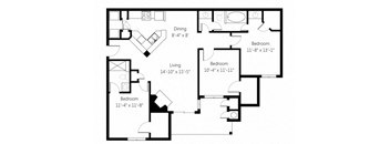 floor plan photo of the residence at the cor in ramsey, mn