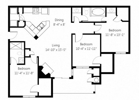 floor plan photo of the residence at the cor in ramsey, mn