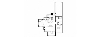 a black and white floor plan of a house