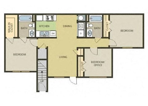 a floor plan of a small apartment