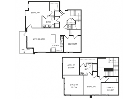 a floor plan of a two story house with a garage and a balcony
