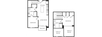 floor plan photo of the ridge and shores apartment homes in federal way, wa