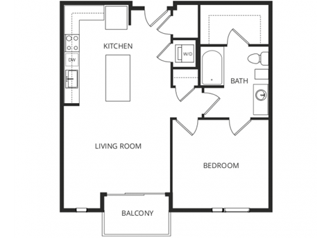 a floor plan of a home with two bedrooms and two bathrooms
