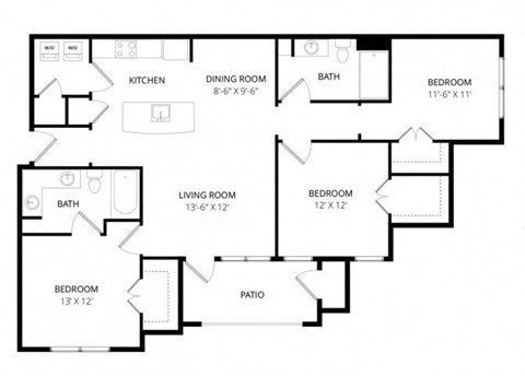 a floor plan of a house