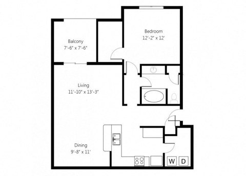 the first floor plan of the apartment