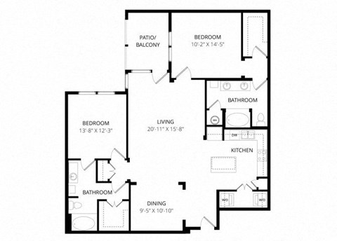 a floor plan of a house