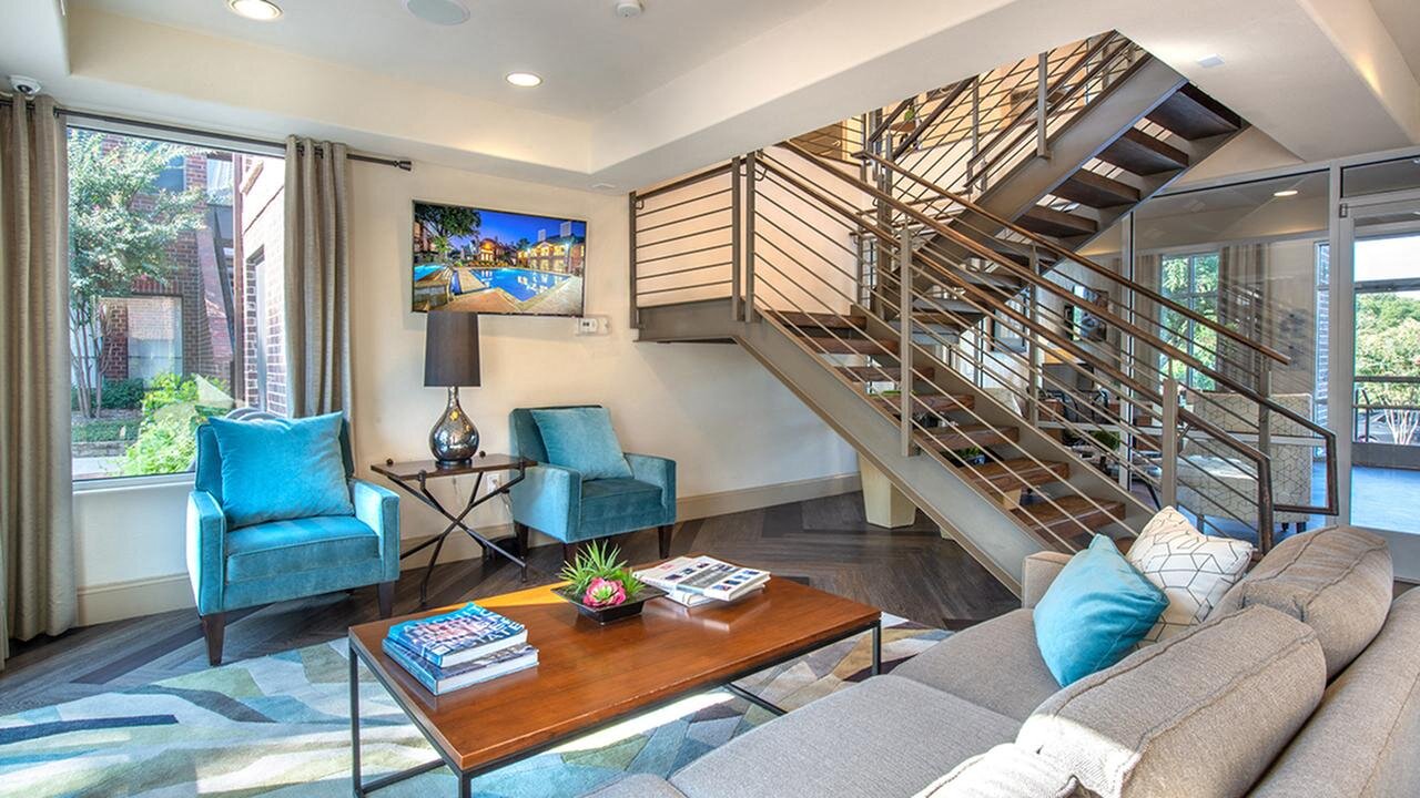 Lakewood on the Trail downstairs view Dallas, Texas Apartment