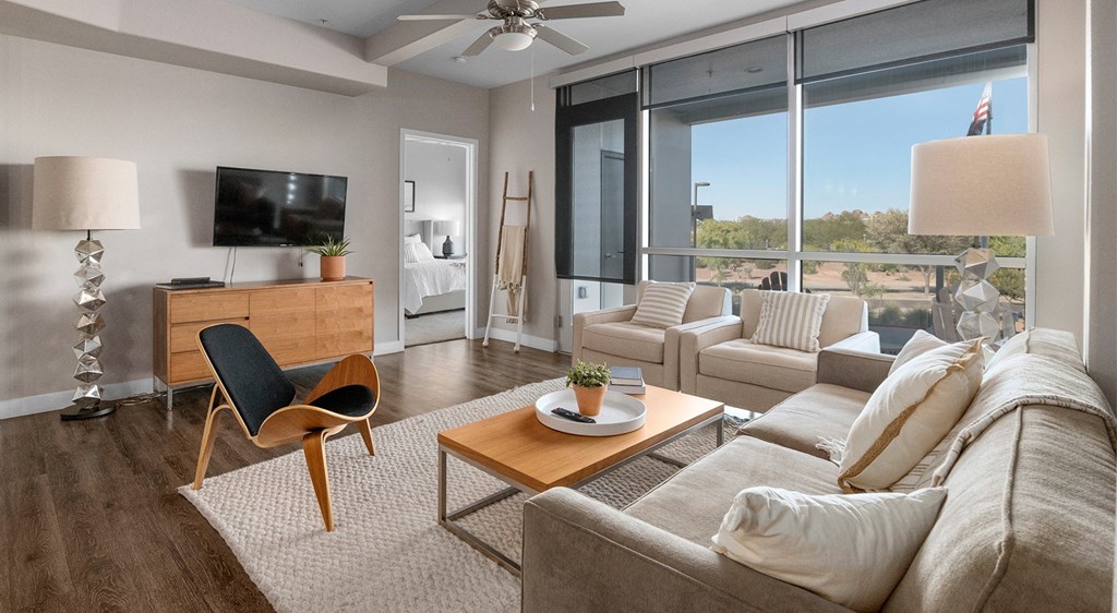Skywater at Tempe Town Lake - Living Room