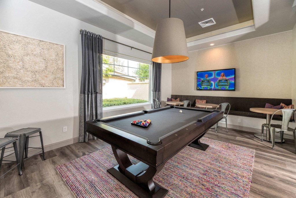 play a game of pool with your friends in our game room