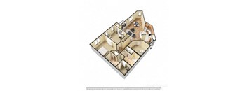 a 3 bedroom floor plan for a 2100 square foot apartment
