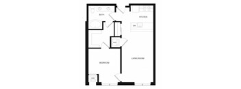 a floor plan of a house with an open floor plan