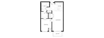 a floor plan of a house with an open floor plan
