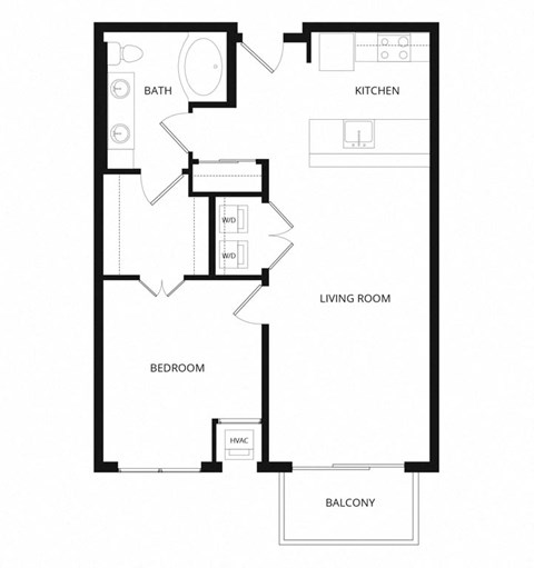 a floor plan of a house with an open floor plan