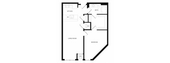 a floor plan of a house with an open floor plan