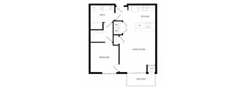 a floor plan of a house with an open floor plan