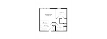 Latitude floorplan two bedroom, Weidner Real Estate Properties