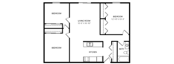 Quiet Creek Apartments - Floorplan