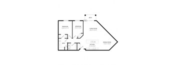 a floor plan of a two story house with a garage and a balcony