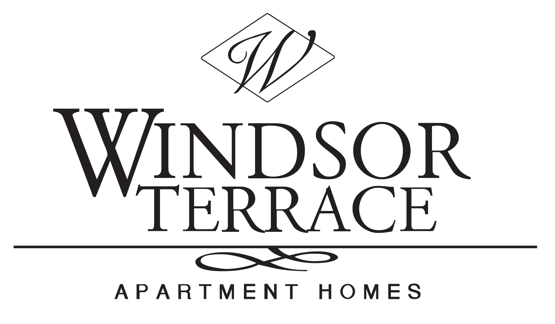 the logo for windsor terrace apartment homes