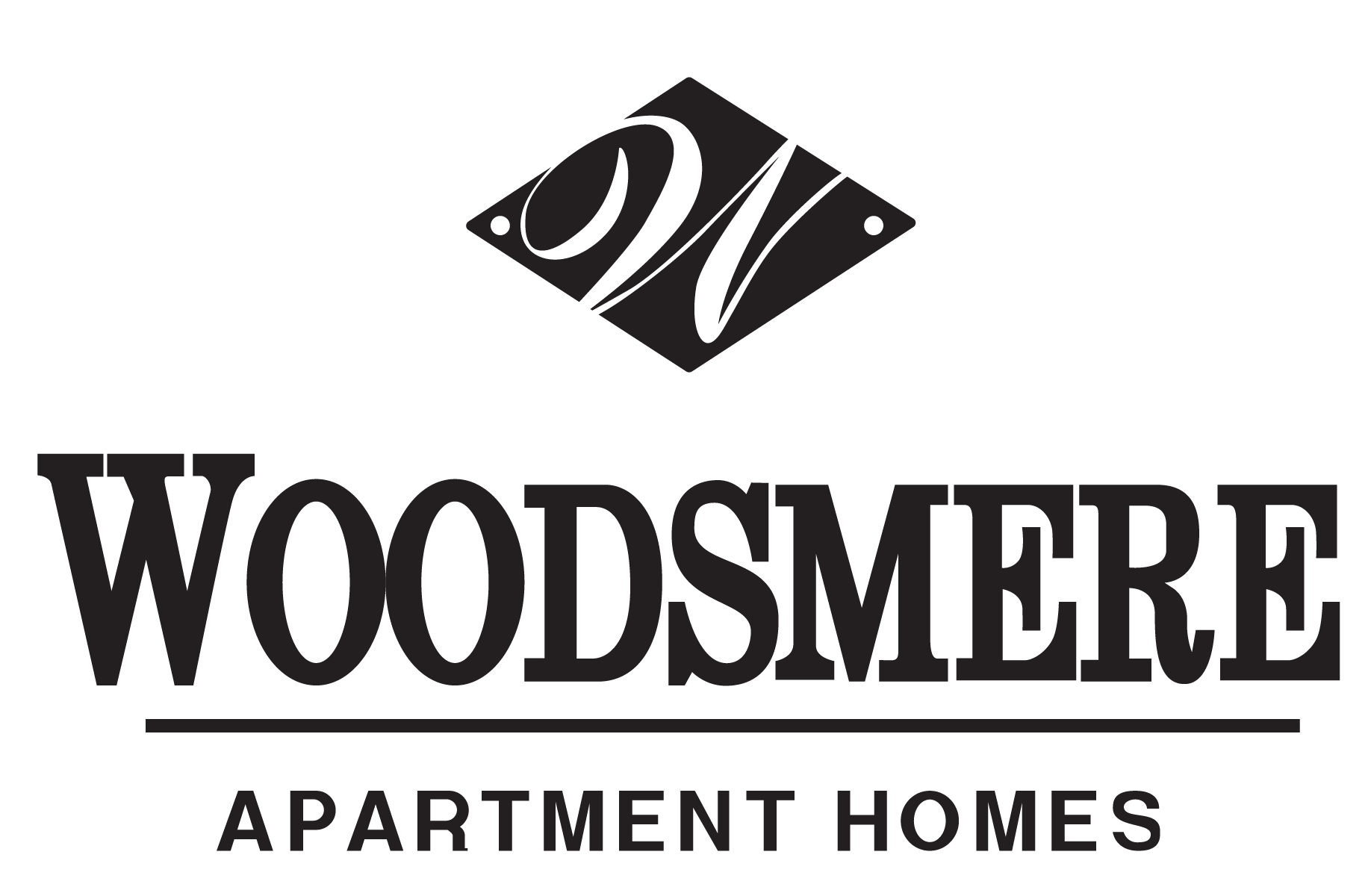 the logo or sign for the apartment home