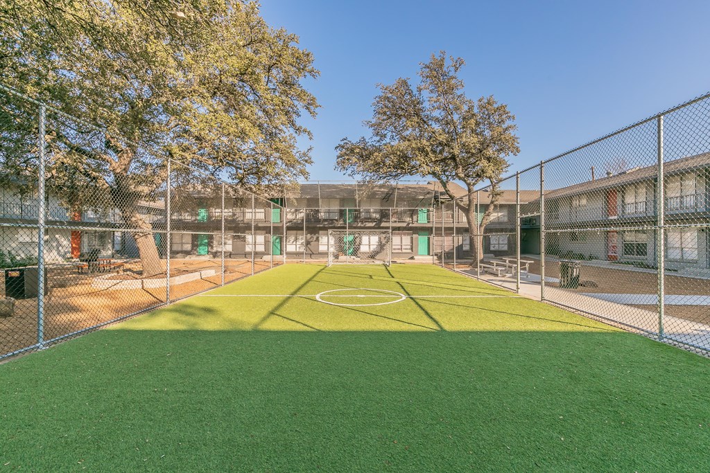 Soccer and sports field at Chapel Creek Apartments Dallas