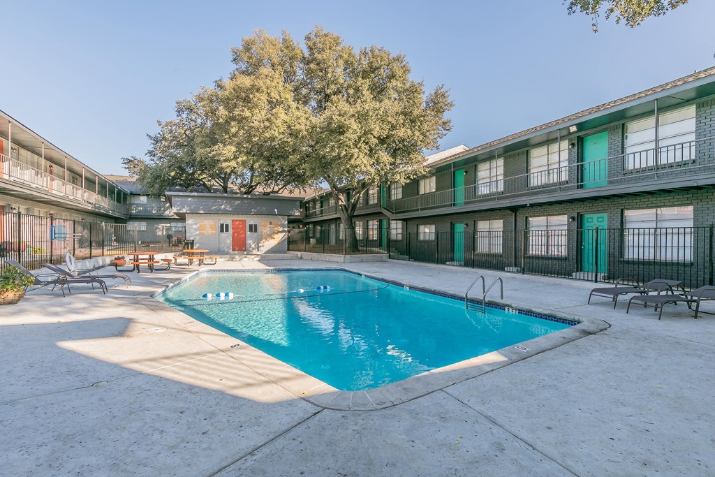 Outdoor pool at Chapel Creek Apartments Dallas