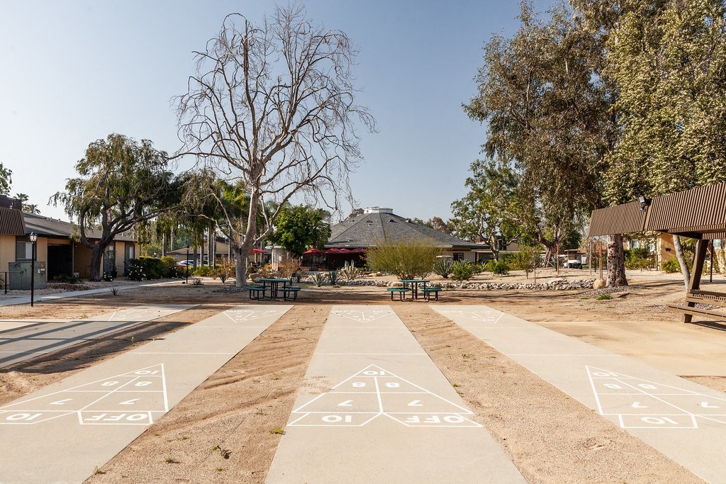 Walkway at Country Village Apartments, Jurupa Valley, CA, 91752