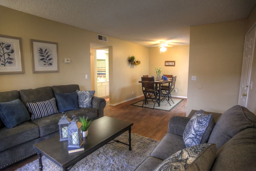 Modern Living Room at Raintree Apartments, Highland, CA, 92346