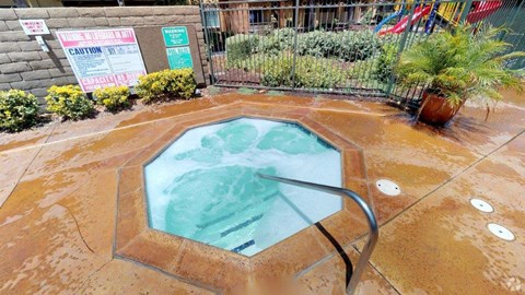 Year-Round Hot Tub at Citrus Gardens Apartments, California