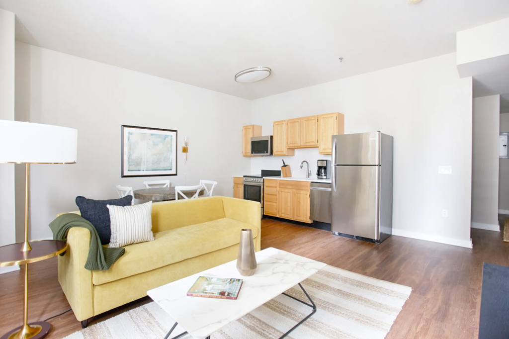 1530 Chestnut apartments feature spacious living areas on Chestnut Street in Center City