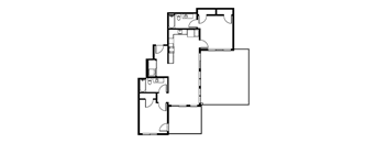 2 bedroom floor plan