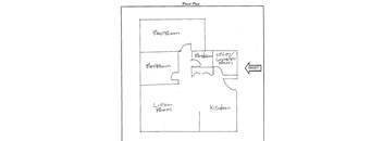 a diagram of a floor plan for a house