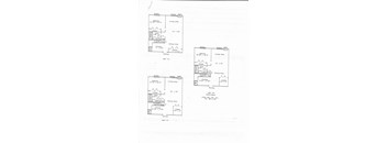 Four floor plans for a house with living, dining, and kitchen areas.