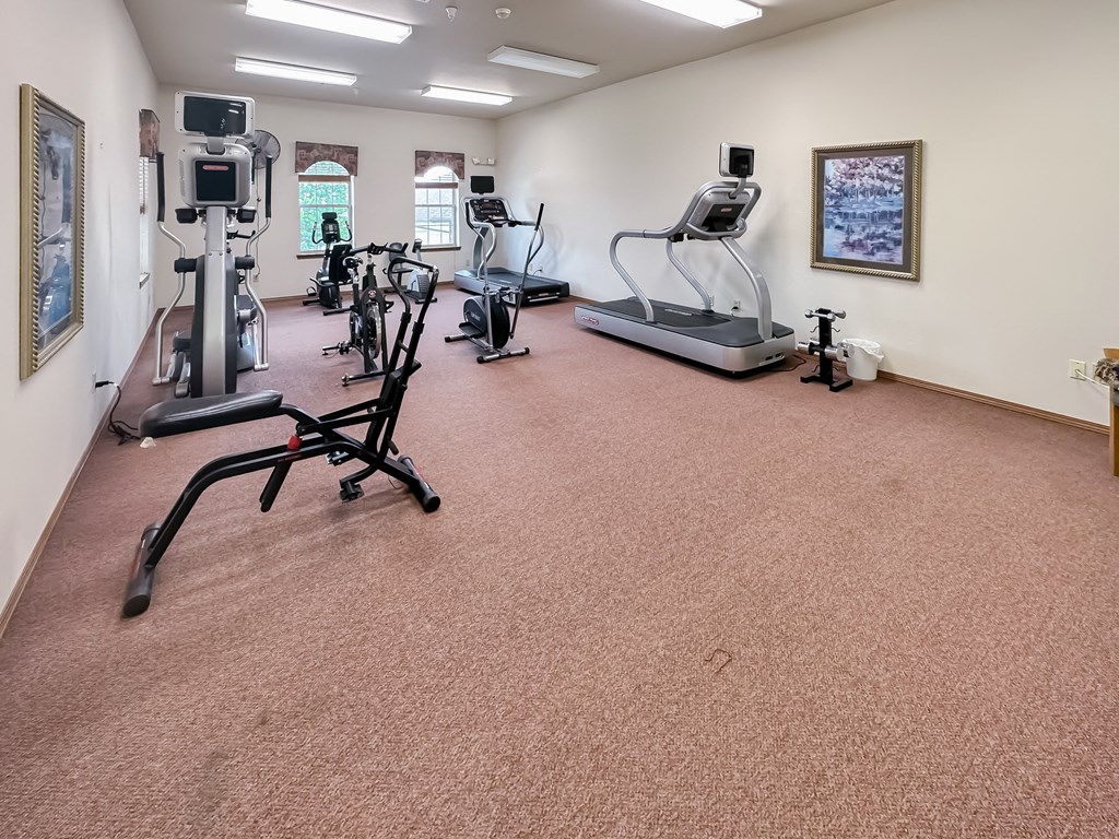 our gym is equipped with state of the art equipment including cardio machines and weights