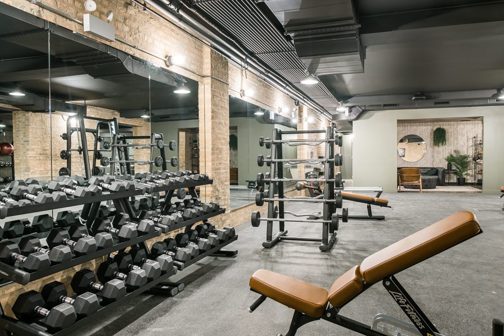The Duncan spacious gym and fitness center